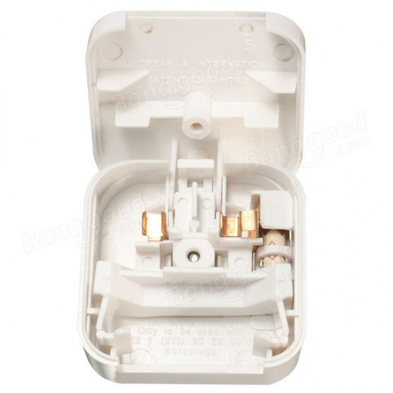 UK Converter Adaptor Plug Travel Power Connections White