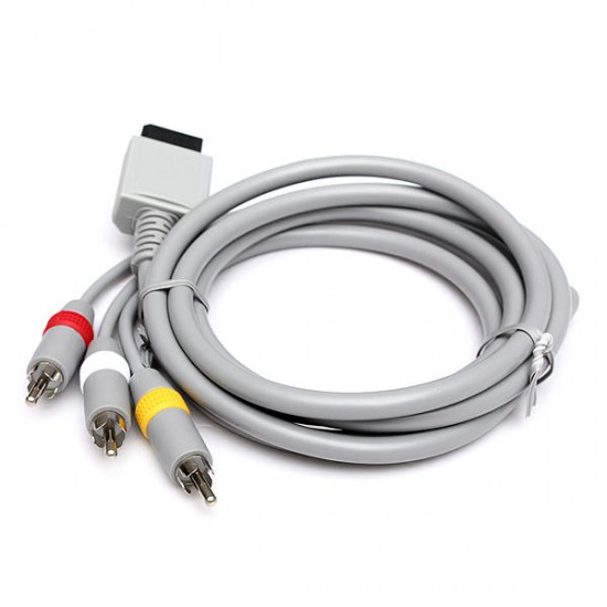 1.8m Audio Video AV TV Composite RCA Cable for Nintendo Wii Console