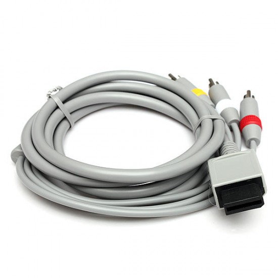 1.8m Audio Video AV TV Composite RCA Cable for Nintendo Wii Console