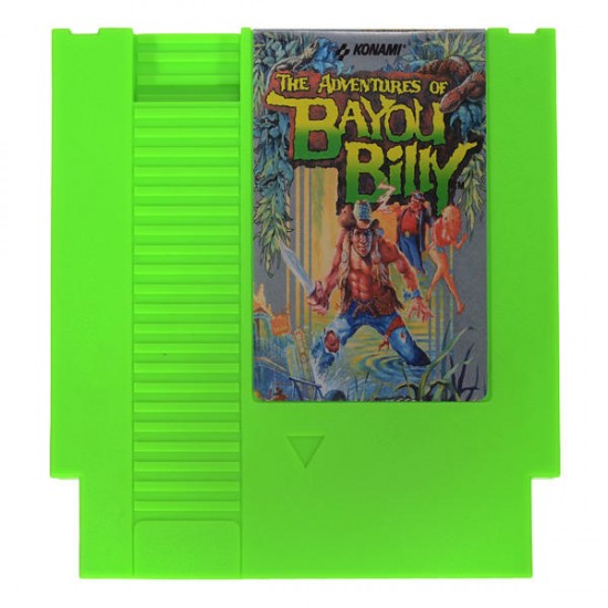 Adventures of Bayou Billy 72 Pin 8 Bit Game Card Cartridge for NES Nintendo