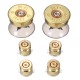 A Set Replacement Metal Bullet Buttons Thumbstick Cap Joystick Cover For Play Station 4 For PS4