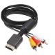 Audio Video AV Cable Wire to 3 RCA TV Lead For Sony Play Station PS2 PS3