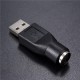 Black USB 2.0 A Male to PS/2 Female Adapters Converter For PC Keyboard Mouse