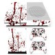 Bloody Skin Decals Stickers Cover for Xbox One S Game Console & 2 Controllers Bloody Skin Decals Stickers Cover for Xbox One S Game Console & 2 Controllers