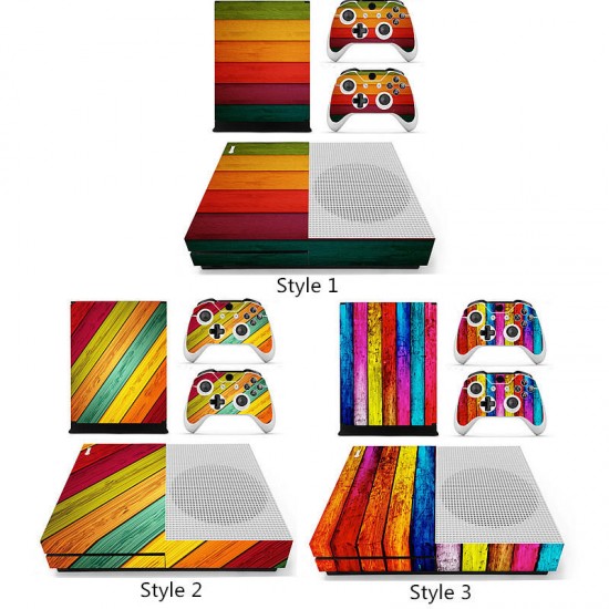 Designer Skin for XBOX ONE S Gaming Console + 2 Controller Sticker Decal Designer Skin for XBOX ONE S Gaming Console + 2 Controller Sticker Decal