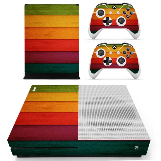 Designer Skin for XBOX ONE S Gaming Console + 2 Controller Sticker Decal Designer Skin for XBOX ONE S Gaming Console + 2 Controller Sticker Decal