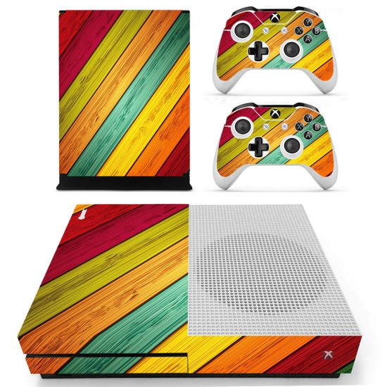 Designer Skin for XBOX ONE S Gaming Console + 2 Controller Sticker Decal Designer Skin for XBOX ONE S Gaming Console + 2 Controller Sticker Decal