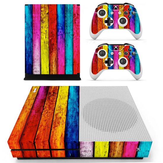 Designer Skin for XBOX ONE S Gaming Console + 2 Controller Sticker Decal Designer Skin for XBOX ONE S Gaming Console + 2 Controller Sticker Decal