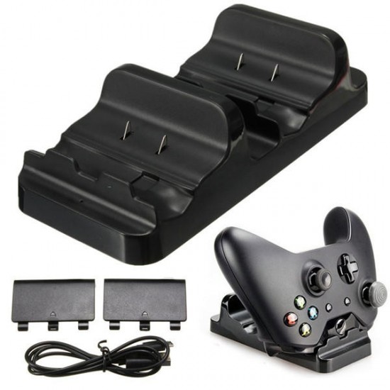 Dual USB Charging Dock Controllers Charger With Batteries For X One Dual USB Charging Dock Controllers Charger With Batteries For X One