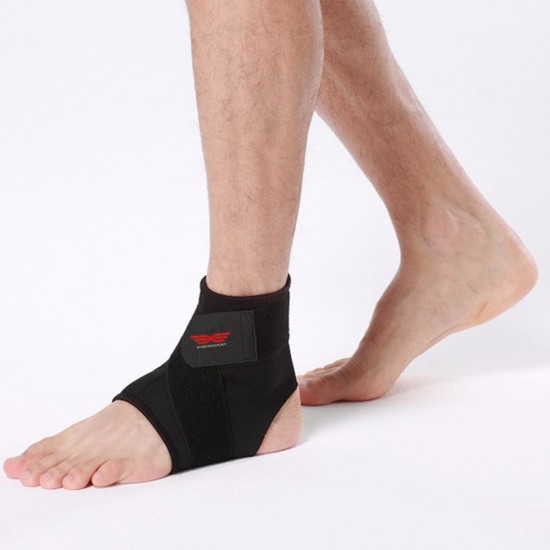 Adjustable Rubber Ankle Support Sport Brace Wrap Strap Foot Sprain Injury Pain Relief