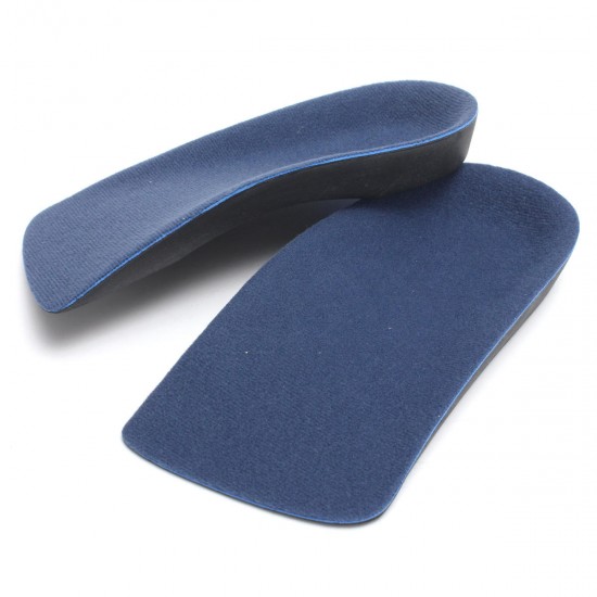 Durable 3/4 Orthotic Insoles Heel Arch Support Plantar Fasciitis Feet Pronation Shoes