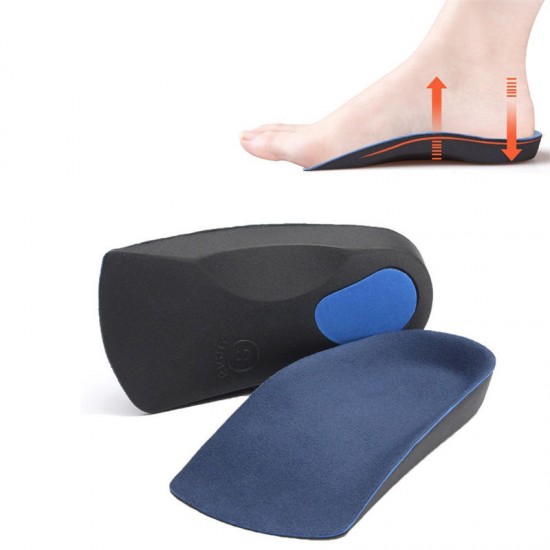 Durable 3/4 Orthotic Insoles Heel Arch Support Plantar Fasciitis Feet Pronation Shoes