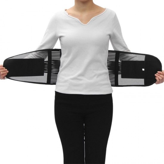 Adjustable Elastic Lumbar Lower Back Support Waist Brace Trainer Belt Body Care Pain Relief