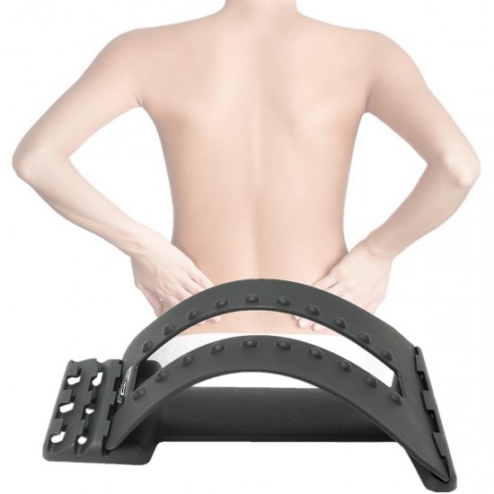 Back Massage Massager Stretcher Fitness Lumbar Support Waist Spine Pain Relief