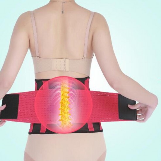Breathable Lumbar Lower Back Support Brace Sport Waist Trainer Belt Body