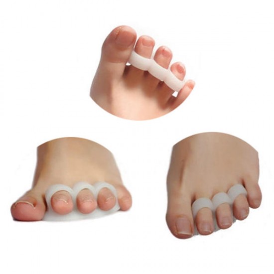 Silicone Gel Toe Separator Toe Straightener Corrector Cushions Hammer Toes Support Crest Pad Relief Pain and Pressure Bunions Overlapping
