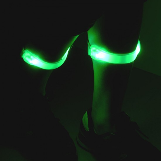 2pcs Night Running Sport Exercise LED Safety Armband Cycling Legs Band