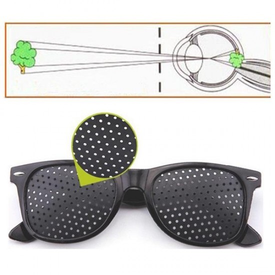 Anti Fatigue Eyesight Vision Improve Pin Holes Stenopeic Pinhole Glasses Eye Care Sun Glassess