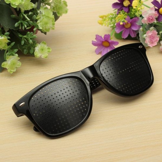 Anti Fatigue Eyesight Vision Improve Pin Holes Stenopeic Pinhole Glasses Eye Care Sun Glassess