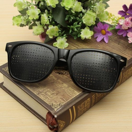 Anti Fatigue Eyesight Vision Improve Pin Holes Stenopeic Pinhole Glasses Eye Care Sun Glassess Anti Fatigue Eyesight Vision Improve Pin Holes Stenopeic Pinhole Glasses Eye Care Sun Glassess