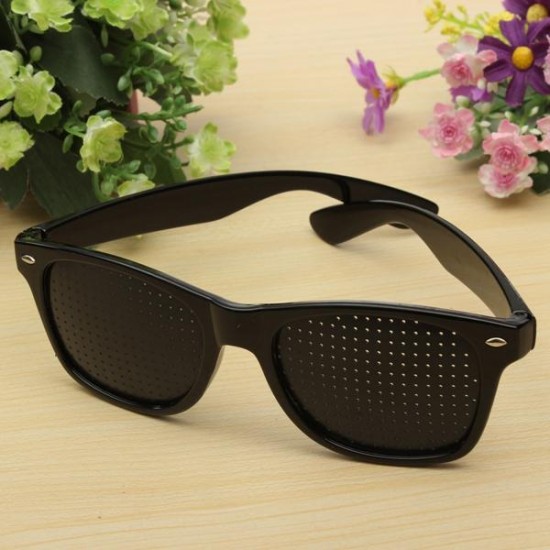 Anti Fatigue Eyesight Vision Improve Pin Holes Stenopeic Pinhole Glasses Eye Care Sun Glassess