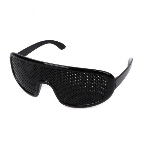 Black Vision Care Pinhole Eyeglasses Eye Exercise Eyesight Improve Plastic Reading Glasses Black Vision Care Pinhole Eyeglasses Eye Exercise Eyesight Improve Plastic Reading Glasses