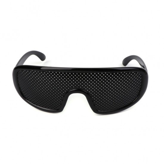 Black Vision Care Pinhole Eyeglasses Eye Exercise Eyesight Improve Plastic Reading Glasses Black Vision Care Pinhole Eyeglasses Eye Exercise Eyesight Improve Plastic Reading Glasses
