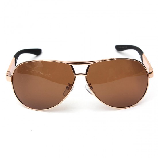 Men's Gold Polarized Sunglasses Driving Eyewear Glasses Outdoor Sport