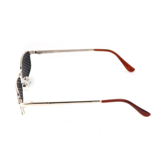 Metal Frame Pinhole Glasses Eyewear Eyesight Vision Improve Training Reading Glasses Metal Frame Pinhole Glasses Eyewear Eyesight Vision Improve Training Reading Glasses