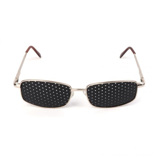 Metal Frame Pinhole Glasses Eyewear Eyesight Vision Improve Training Reading Glasses Metal Frame Pinhole Glasses Eyewear Eyesight Vision Improve Training Reading Glasses