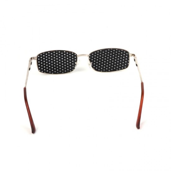 Metal Frame Pinhole Glasses Eyewear Eyesight Vision Improve Training Reading Glasses Metal Frame Pinhole Glasses Eyewear Eyesight Vision Improve Training Reading Glasses