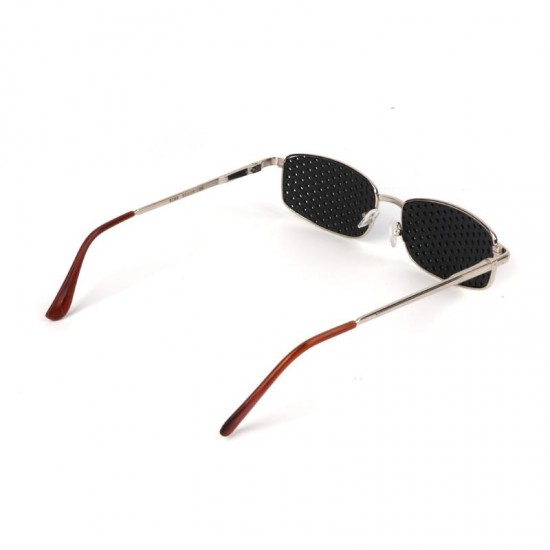 Metal Frame Pinhole Glasses Eyewear Eyesight Vision Improve Training Reading Glasses Metal Frame Pinhole Glasses Eyewear Eyesight Vision Improve Training Reading Glasses