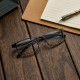 Fashion Black Nearsighted Glasses Metal Full Frame Myopia Glasses Fashion Black Nearsighted Glasses Metal Full Frame Myopia Glasses