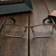 Fashion Black Nearsighted Glasses Metal Full Frame Myopia Glasses Fashion Black Nearsighted Glasses Metal Full Frame Myopia Glasses