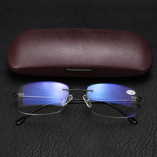 Half Metal Rim Multi Focus Progressive Reading Glasses