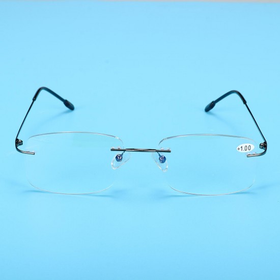 Half Metal Rim Multi Focus Progressive Reading Glasses