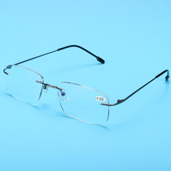 Half Metal Rim Multi Focus Progressive Reading Glasses