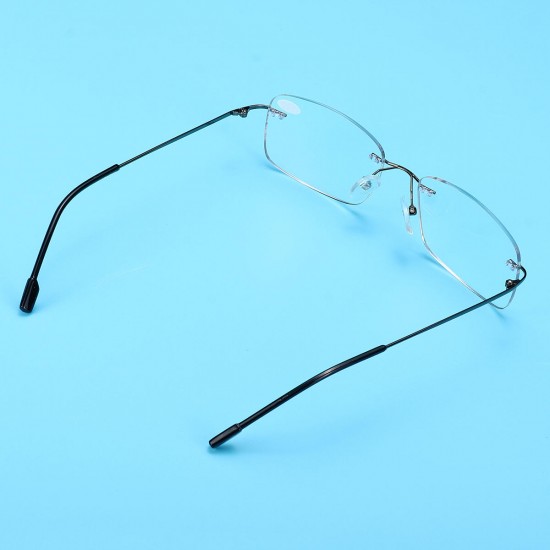 Half Metal Rim Multi Focus Progressive Reading Glasses