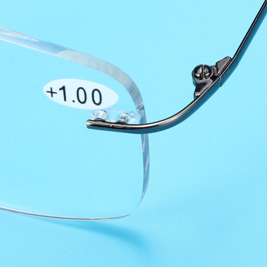 Half Metal Rim Multi Focus Progressive Reading Glasses