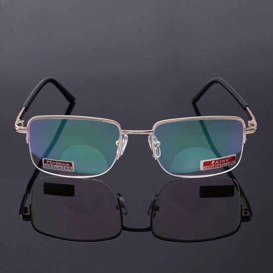 KCASA Bifocal Reading Glasses An-uv Resin Lens Presbyopia Metal Alloy Frame Anti Fatigue KCASA Bifocal Reading Glasses An-uv Resin Lens Presbyopia Metal Alloy Frame Anti Fatigue