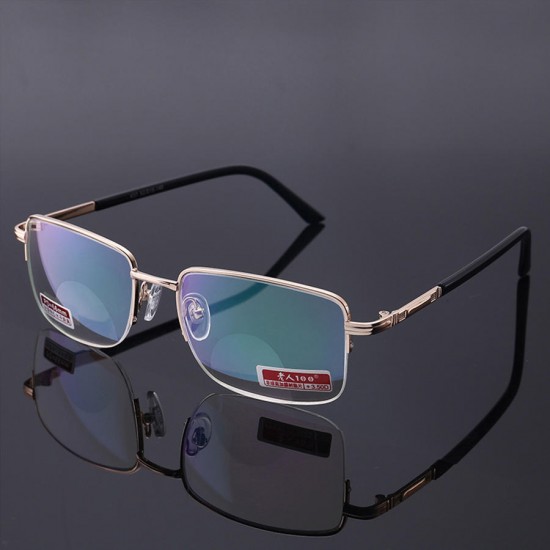 KCASA Bifocal Reading Glasses An-uv Resin Lens Presbyopia Metal Alloy Frame Anti Fatigue KCASA Bifocal Reading Glasses An-uv Resin Lens Presbyopia Metal Alloy Frame Anti Fatigue