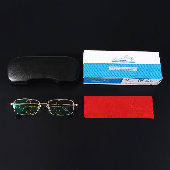 KCASA Intelligent Reading Glasses Progressive Multifocal Lens Presbyopia Alloy Frame Anti Fatigue KCASA Intelligent Reading Glasses Progressive Multifocal Lens Presbyopia Alloy Frame Anti Fatigue