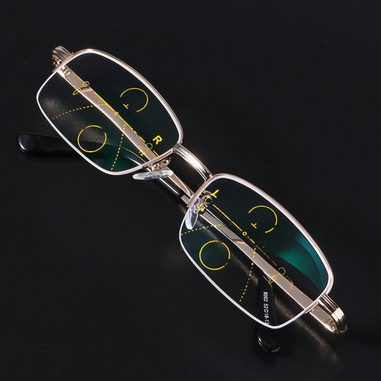 KCASA Intelligent Reading Glasses Progressive Multifocal Lens Presbyopia Alloy Frame Anti Fatigue