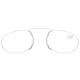 KCASA Nose Clip Unisex Reading Glasses Portable Wallet Frameless Reader Mini Presbyopia Glass