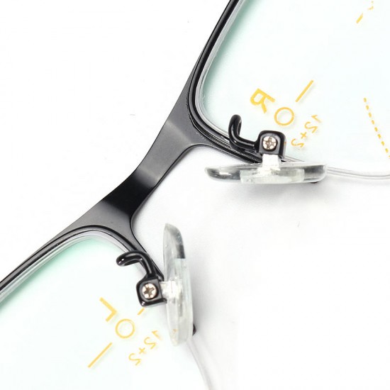 KCASA Progressive Multi-focus Reading Glasses Multifocal Metal Glass 9609