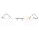 Minleaf Rimless Progressive Multifocal Presbyopia Intelligent Best Reading Glasses Resin Lens