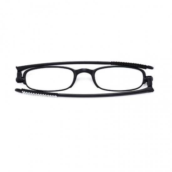 SHUAIDI® TR90 Black Frame Reading Glasses Super Light Folding Anti-Fatigue Presbyopic Glasses 108
