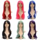 70cm Womens Long Anime Wigs Cosplay Party Curly Wavy Hair Full Wig