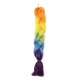 Candy Rainbow Hair Extension Transitional Ombre Twist Braiding Heat Resistant Wig