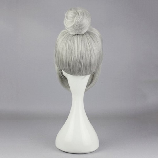 Charming Silver Grey Synthetic Fiber High Temperature Cosplay Wig Anime Costume Hair